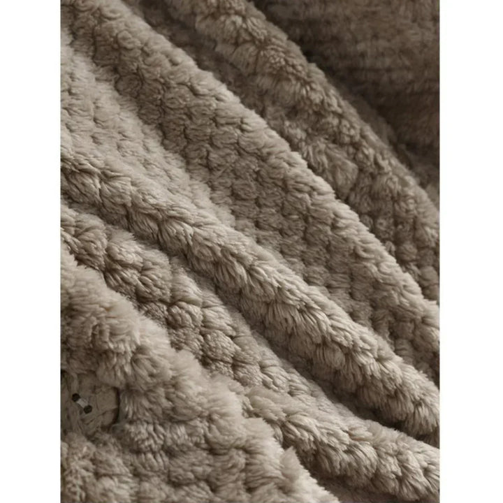 Alexandra | Ribbed Hooded Coat with Buttons