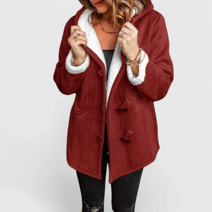 Krista | Hooded Sherpa-Lined Winter Coat
