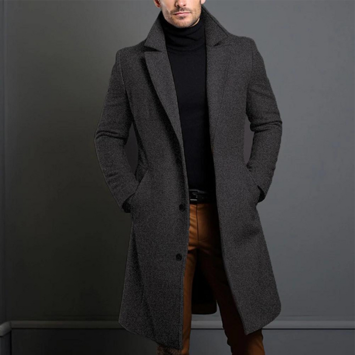 Victor | Classic Lapel Long Coat