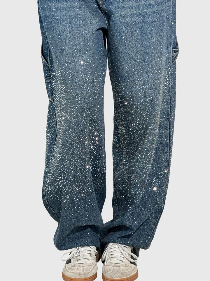 Azaria | Sparkle Embellished Wide Leg Jeans