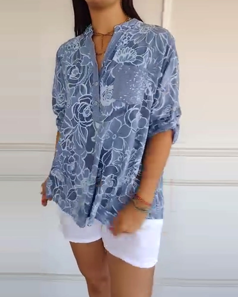 Amiya | Floral Print Relaxed Blouse