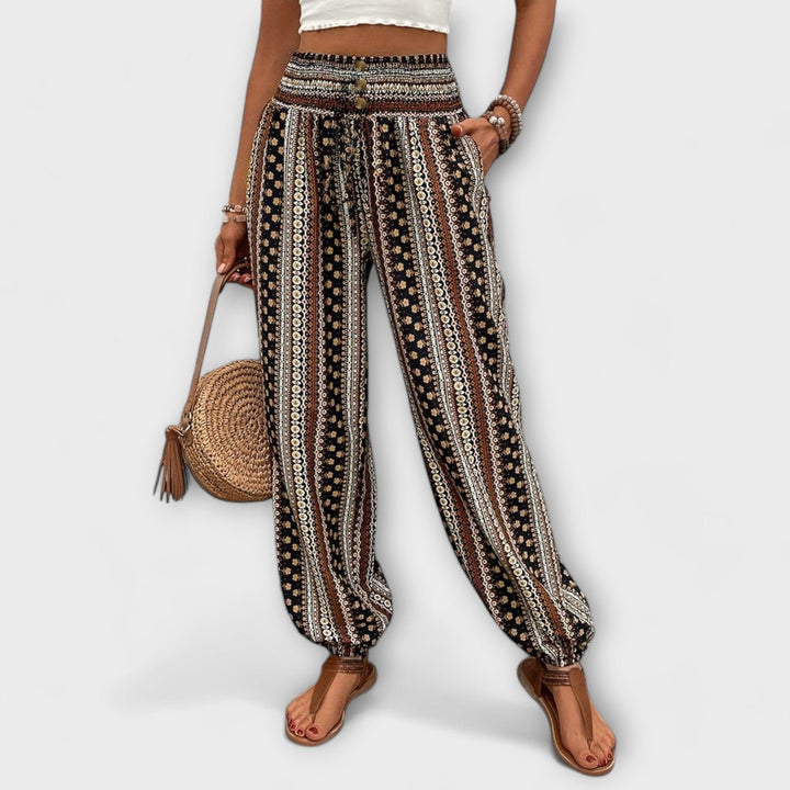 Jasmine | Ethnic Print Pants