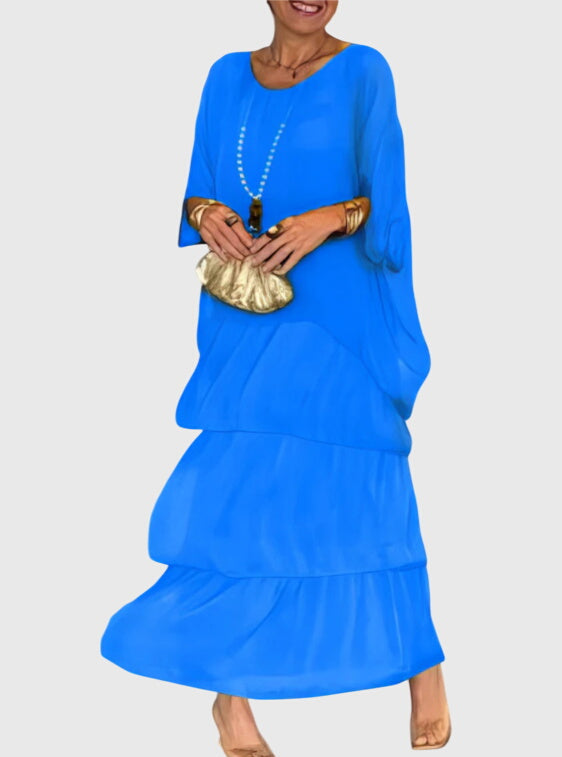 Calliandra | Tiered Print Maxi Dress