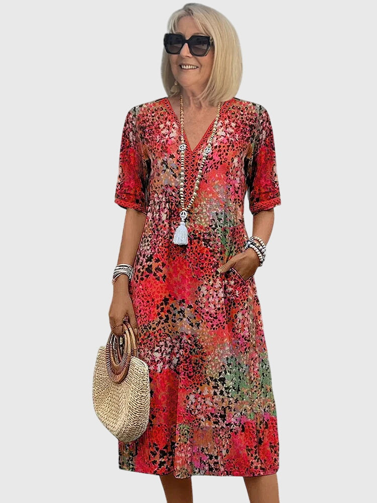 Rebecca | Floral Midi Dress