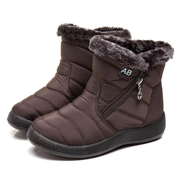 Maite | Faux Fur Ankle Boots with Zipper