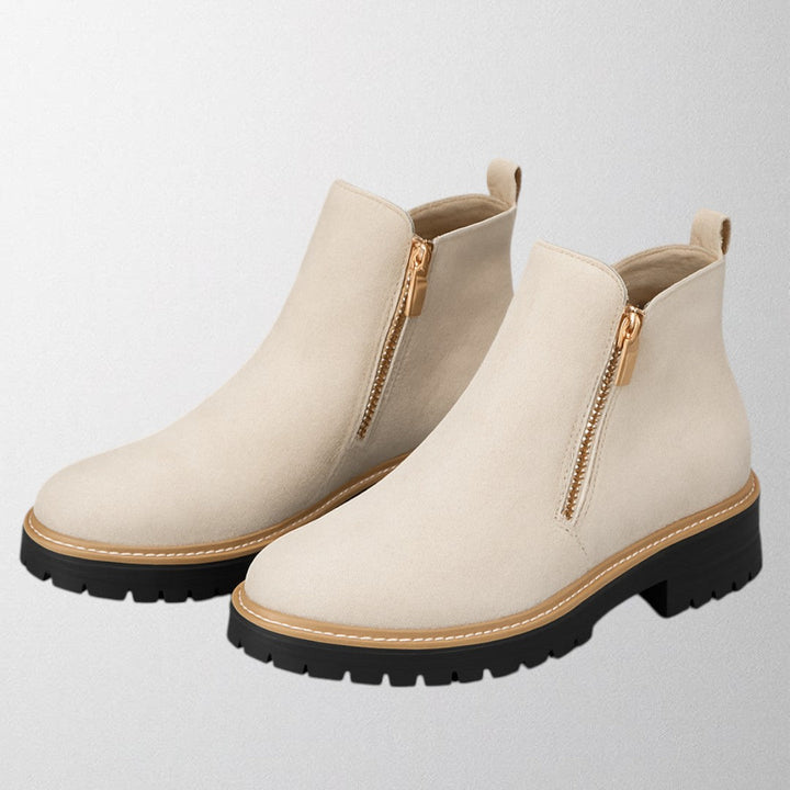 Veda | Side Zip Chelsea Boots with Chunky Sole