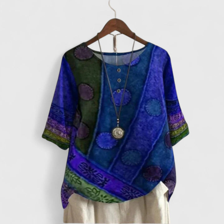 Jenna | Patchwork Bohemian Top