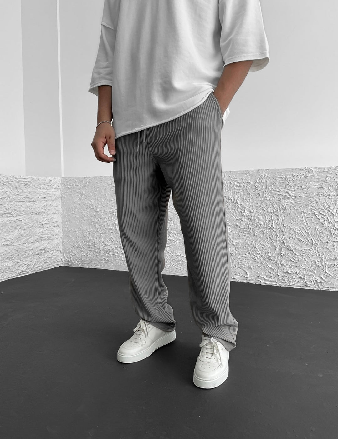 Alex | Vertical Stripe Wide Lounge Pants