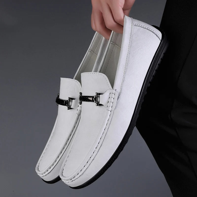 Donald | Metal Accent Formal Loafers