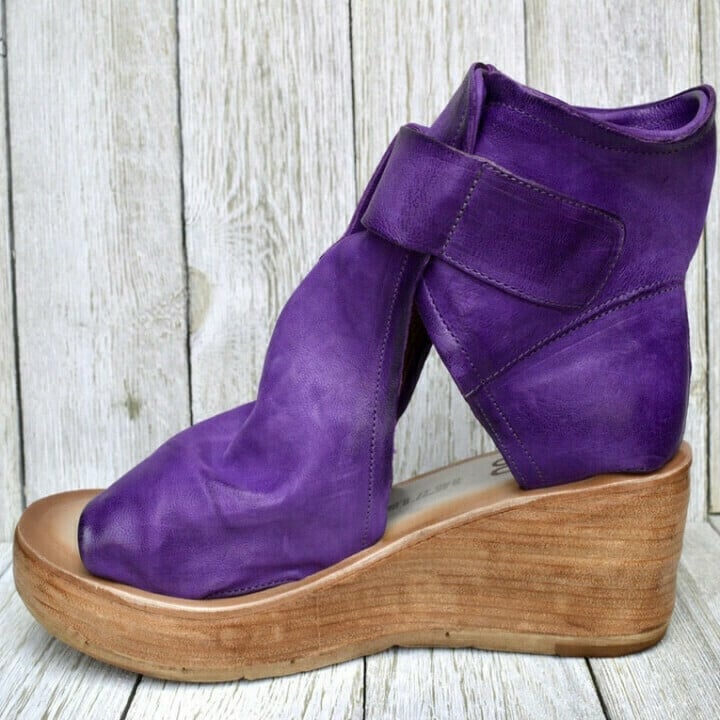 Adriana | Ankle Buckle Wedge Sandals