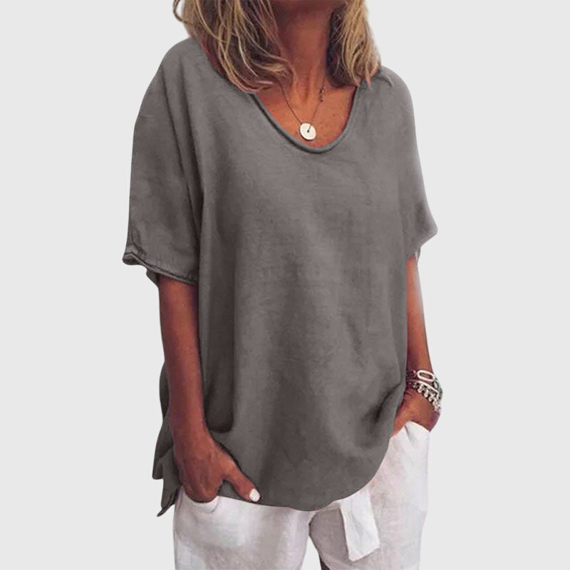 Aya | Relaxed Fit Summer Top with Short Sleeves