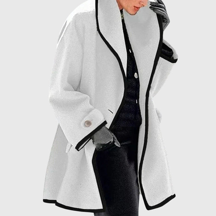 Phoebe | Lapel Collar Fleece Jacket with Buttons