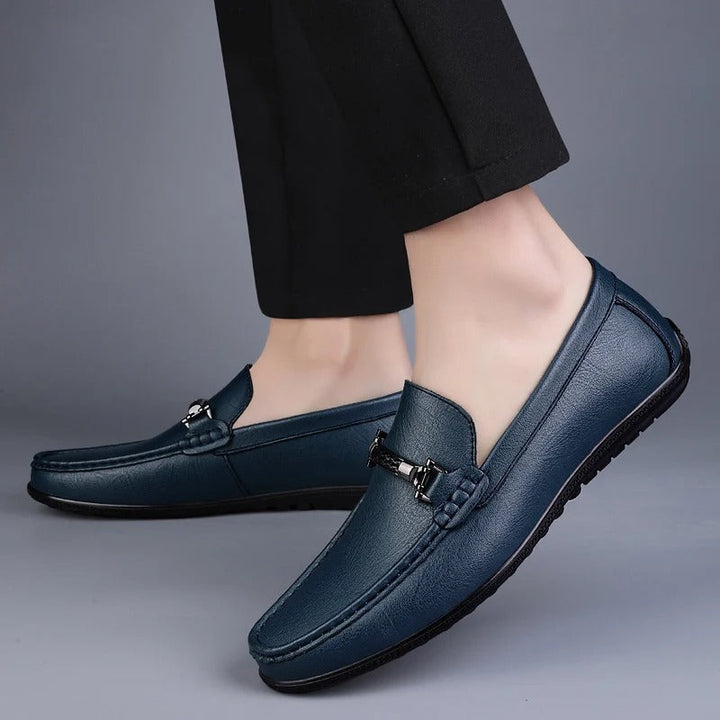 Donald | Metal Accent Formal Loafers