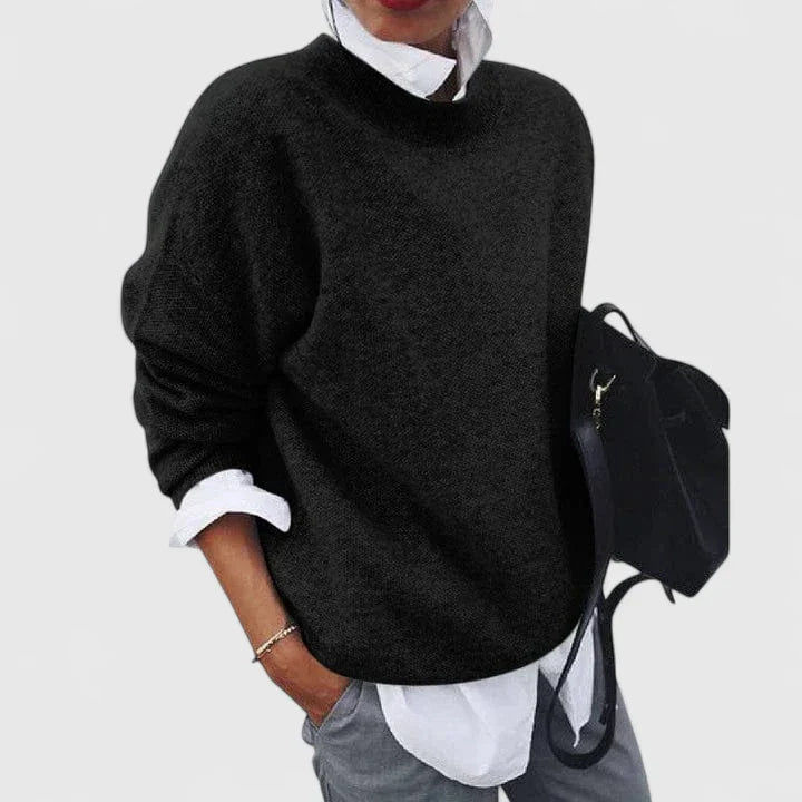 Gala | Relaxed Mock Neck Sweater for Women