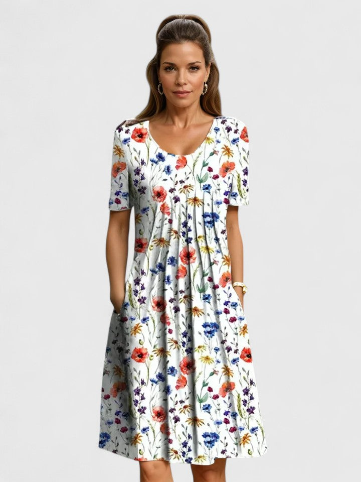 Aliya | Elegant Flowing Midi Dress