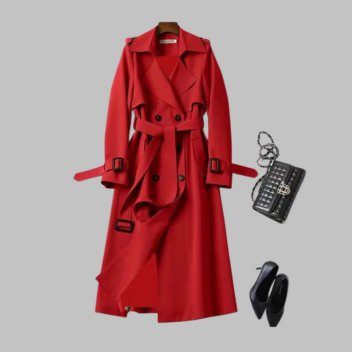 Anatolia | Belted Trench Coat with Lapel Collar