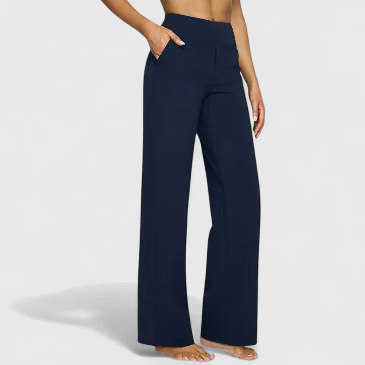 Callista | Wide Leg Pants with Side Pockets