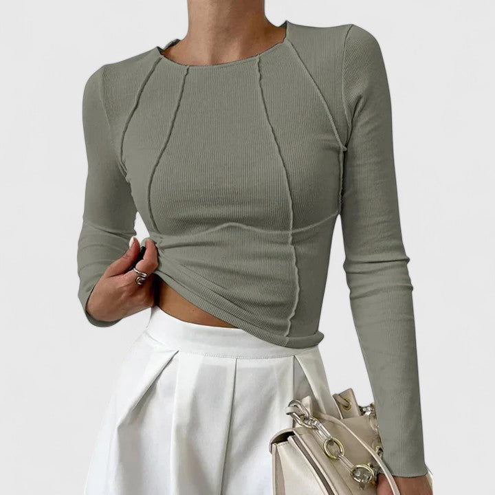 Dina | Fitted Long Sleeve Top