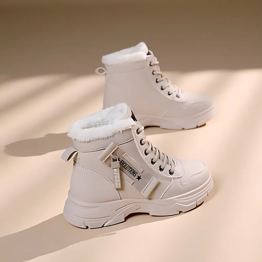 Marla | Lace-Up Faux Fur Lined Ankle Boots