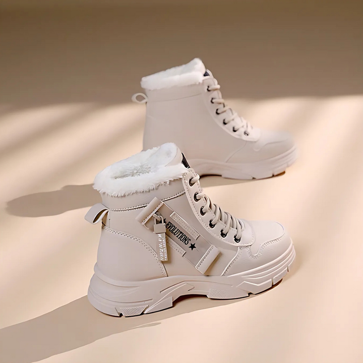 Marla | Lace-Up Faux Fur Lined Ankle Boots