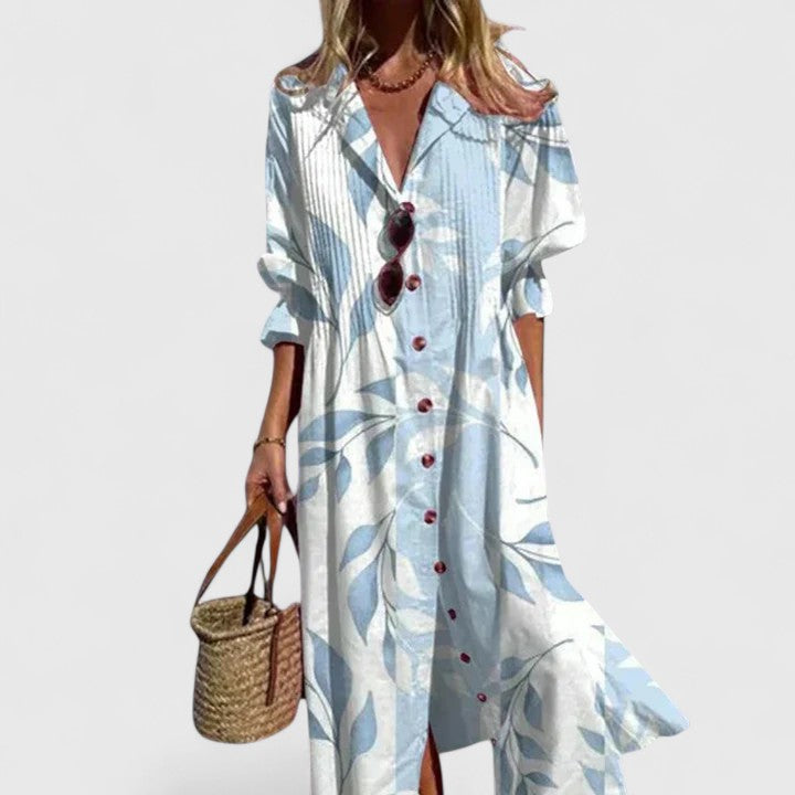 Davinia | Vibrant Boho Midi Dress