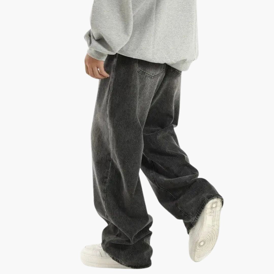 Dex | Wide Straight Full-Length Jeans