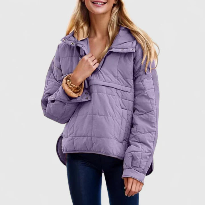 Pepper | Quilted Pullover Puffer Jacket with Pocket