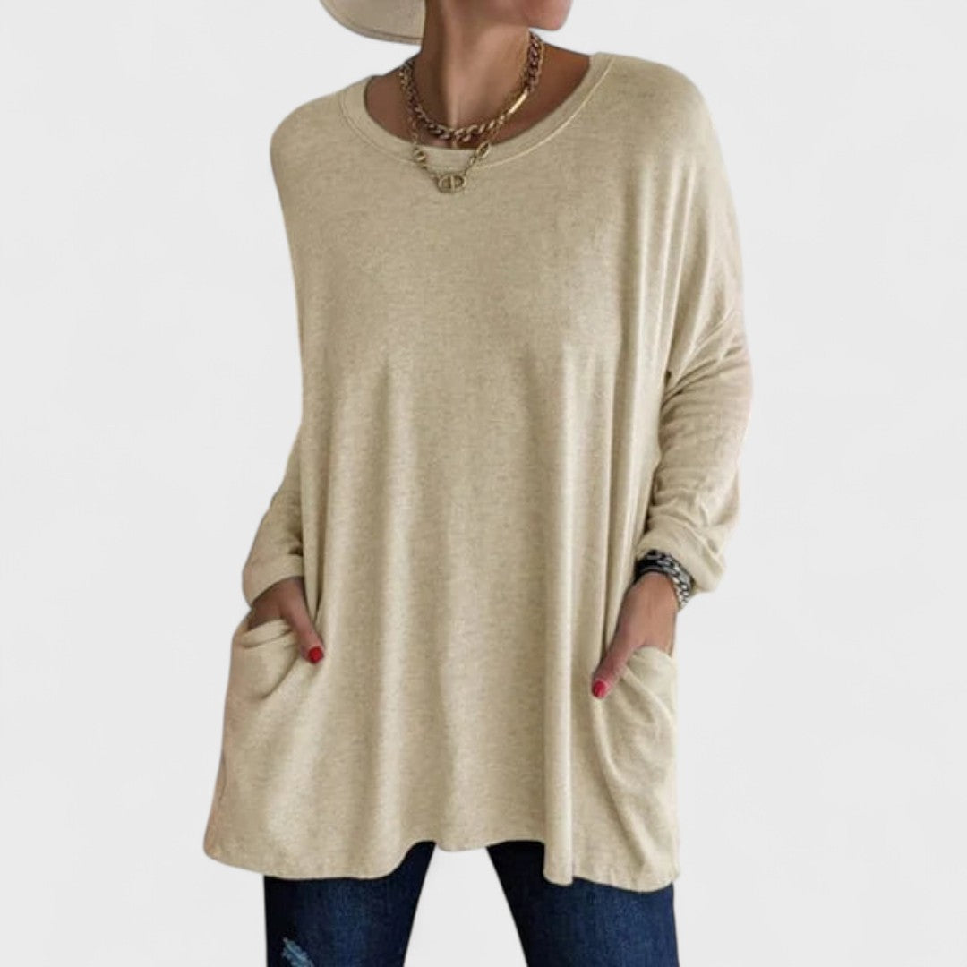 Elyse | Long Sleeve Relaxed Top