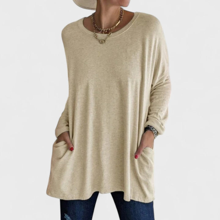 Elyse | Long Sleeve Relaxed Top