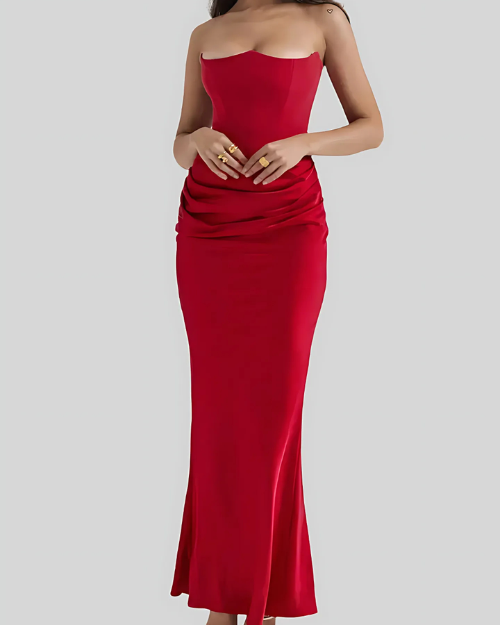 Anasiya | Draped Maxi Formal Dress
