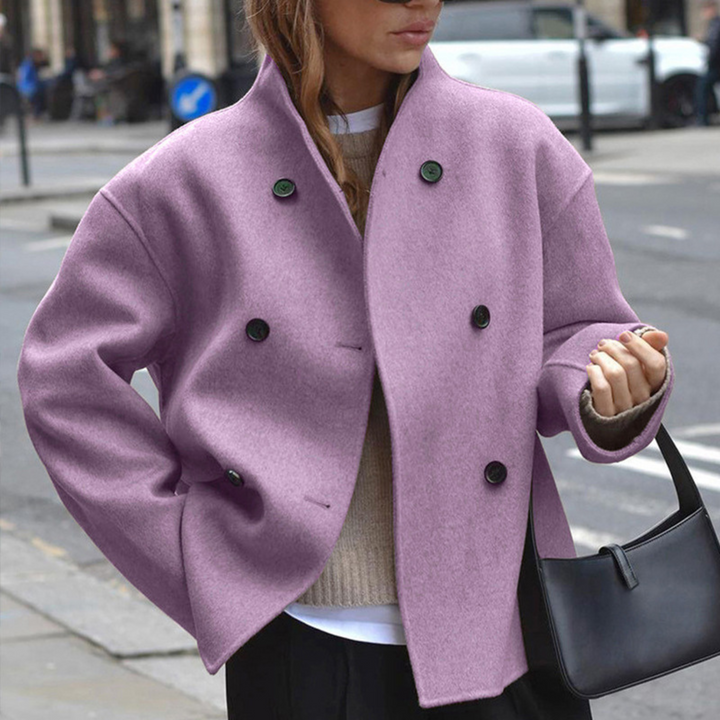 Briallen | Stand Collar Sleeve Coat