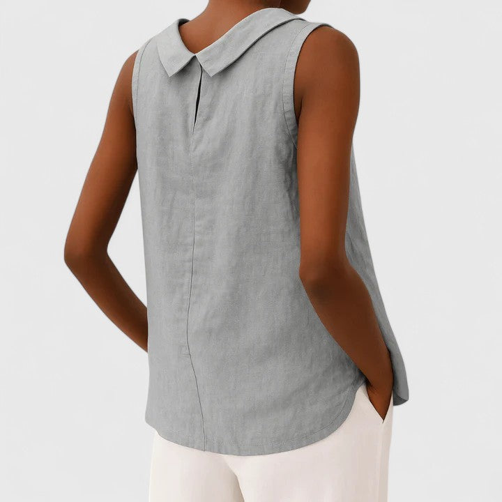 Tarah | Sleeveless Roll Neck Top for Women
