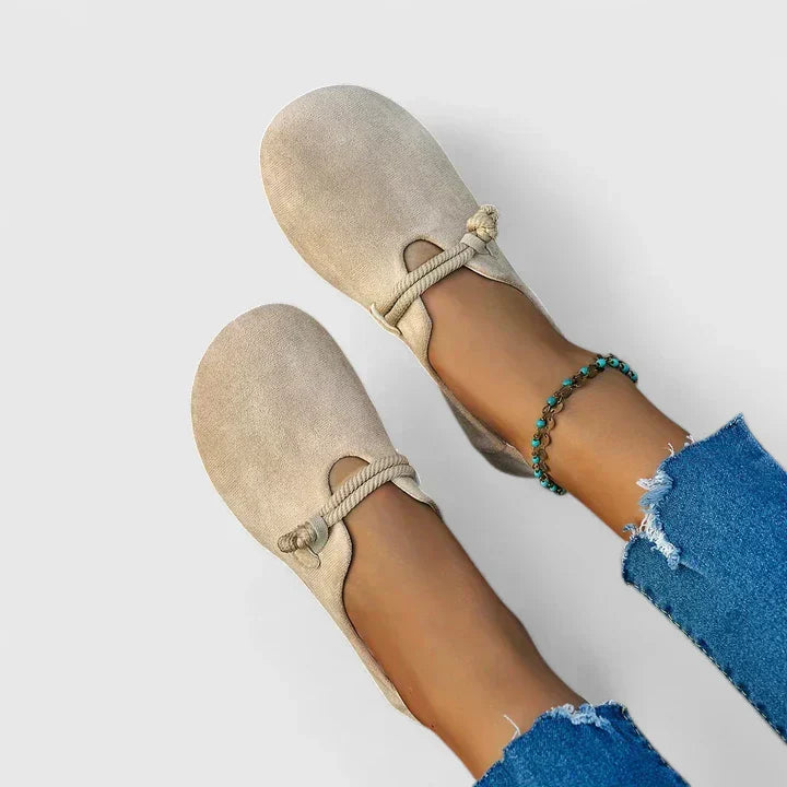 Dimitra | Round-Toe Rope-Detail Loafers