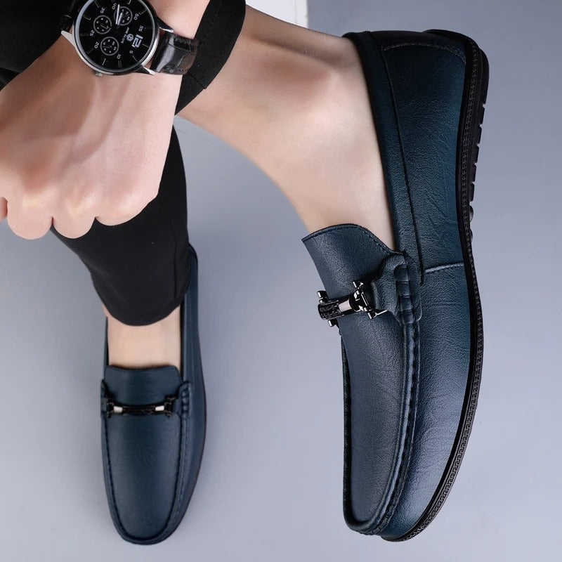 Donald | Metal Accent Formal Loafers