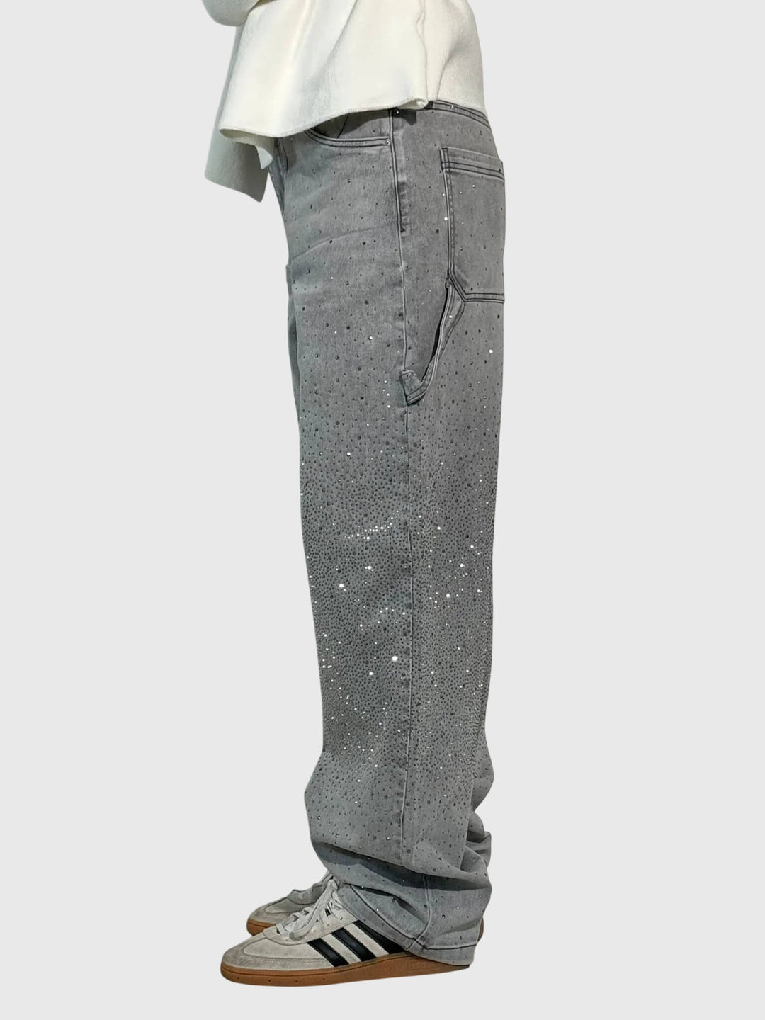 Azaria | Sparkle Embellished Wide Leg Jeans