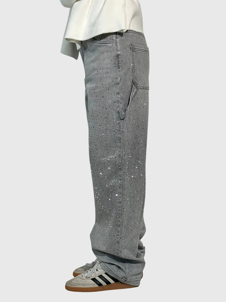 Azaria | Sparkle Embellished Wide Leg Jeans