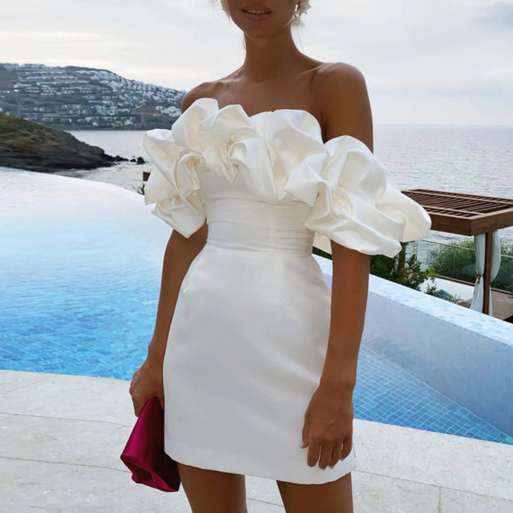 Elysse | Ruffle Mini Statement Dress