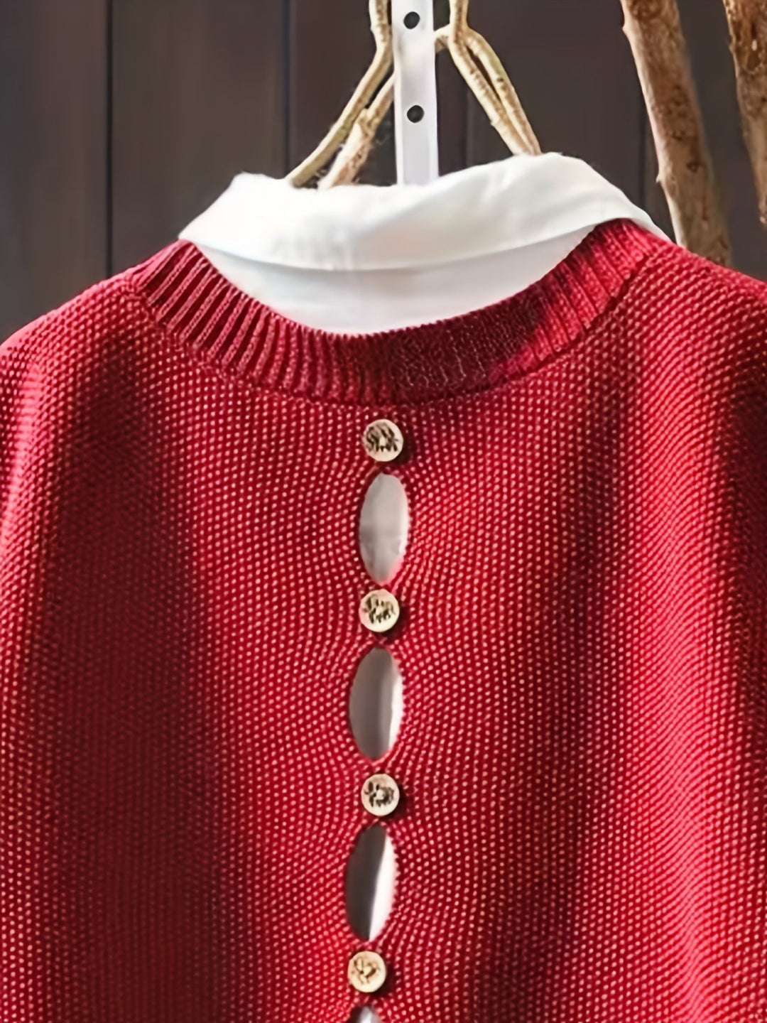 Iva | Knit Sweater Vest with Round Neck
