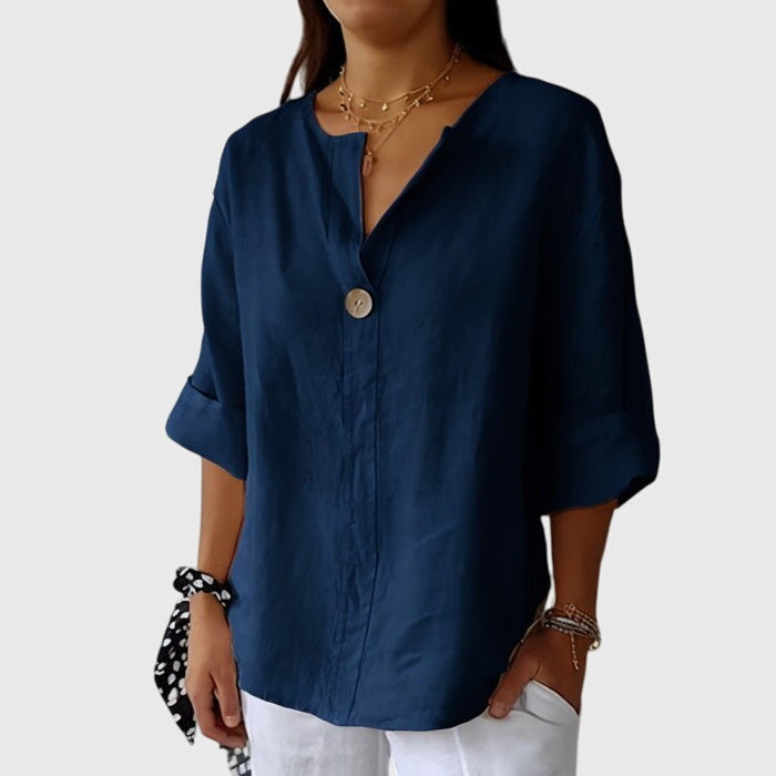 Ayva | Elegant V-Neck Blouse