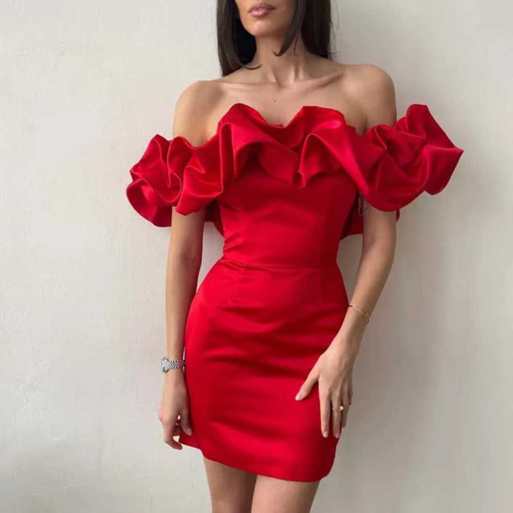 Elysse | Ruffle Mini Statement Dress