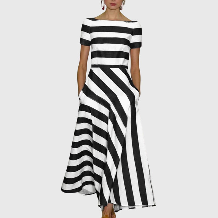 Zelda | Striped Midi Dress