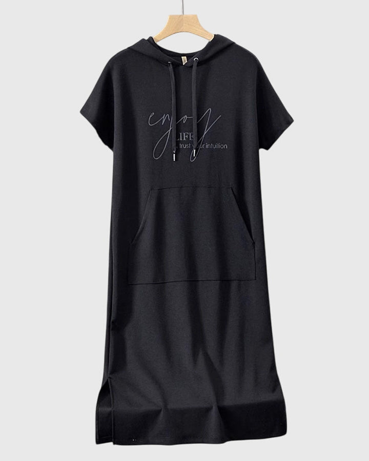 Audreen | Casual Hooded Midi Dress