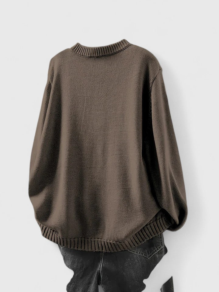 Ada | Button-Up Knit Cardigan with Long Sleeves