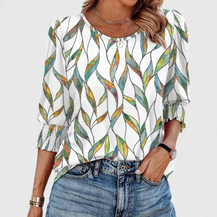 Josefina | Smocked Cuff 3/4 Sleeve Top
