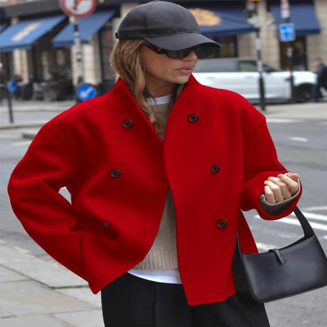 Briallen | Stand Collar Sleeve Coat