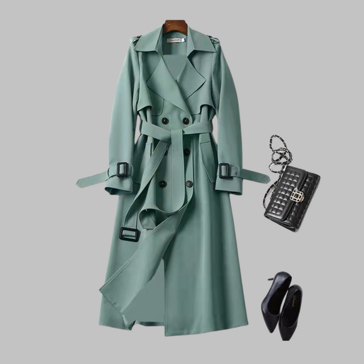 Anatolia | Belted Trench Coat with Lapel Collar