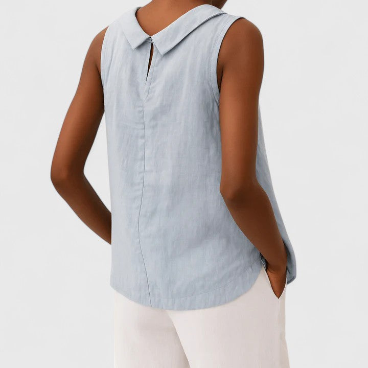 Tarah | Sleeveless Roll Neck Top for Women