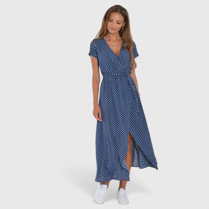 Lotus | Elegant Wrap Midi Dress