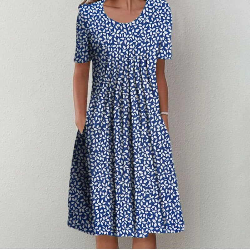 Aisha | Floral Print Midi Dress