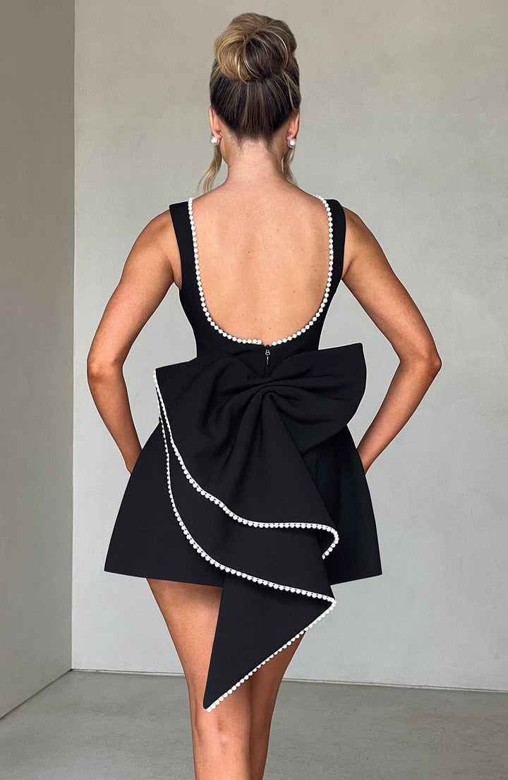 Cleopatraeve | Structured Bow-Back Mini Dress